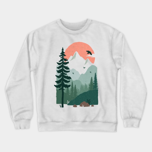 For Evergreen Crewneck Sweatshirt by WildOak